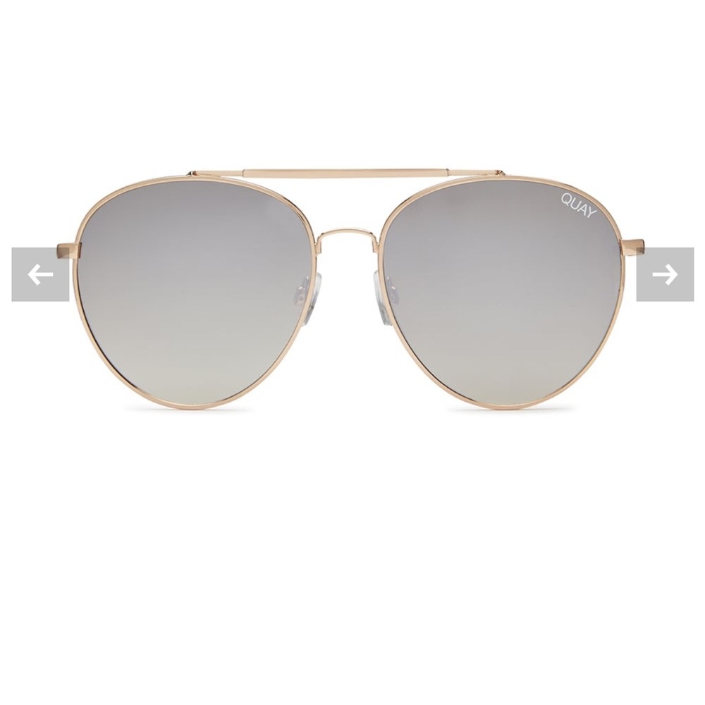 Quay Australia Lickety Split Rose Gold Aviators
